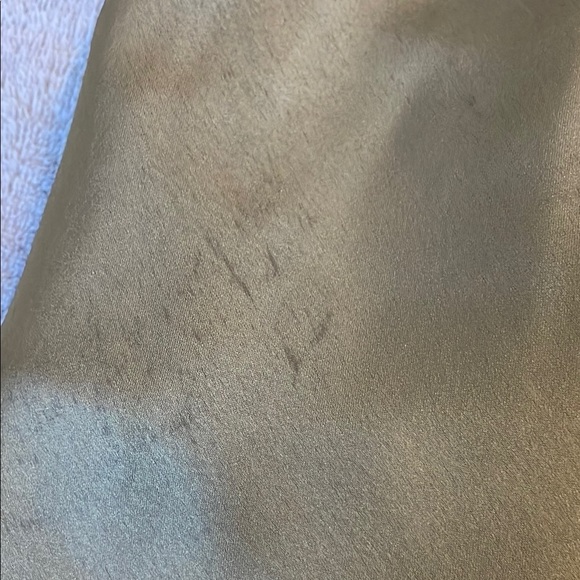 Renee C. Light Green Satin Top - Picture 5 of 10